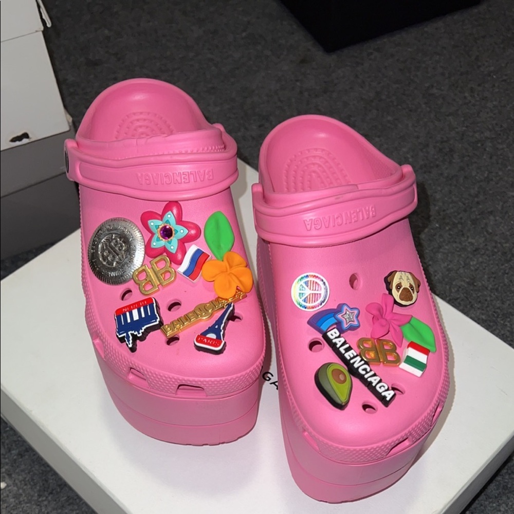 Balenciaga platform crocs